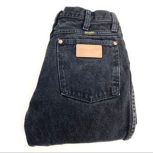 DISTRESSED WRANGLER Jeans High Rise Faded Black